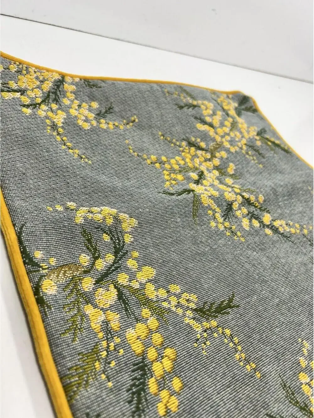 Iosis Paris Tapestry Pillow Sham 13x13 Yellow Small Flower